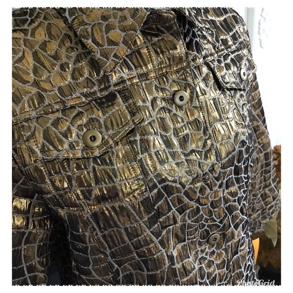 Ruby Rd. NWT Metallic jacket size 10 - Picture 4 of 8